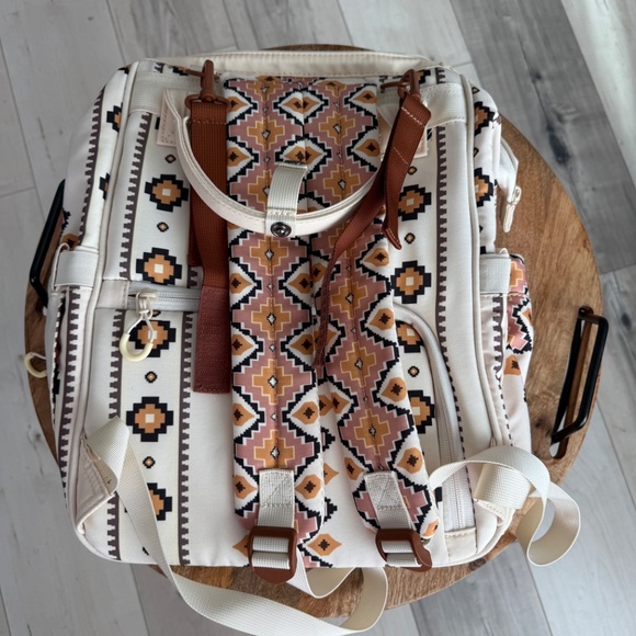 Montana West Wrangler Diaper Bag Backpack – Aztec Western Style - Picture 3 of 4